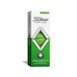 Titleist Velocity Golf Balls, Matte Green, (One Dozen) (T8425S-M)
