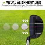 MAZEL Chipper Golf Club Pitching Wedge for Men & Women,37 Degree,Improve Short Game,Right Hand (Black)