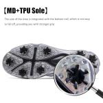 ULTIANT Men's Golf Shoes Fixed Nailless Sole Waterproof Lightweight No-Slip Walking Shoes Size7.5-14(White,45)