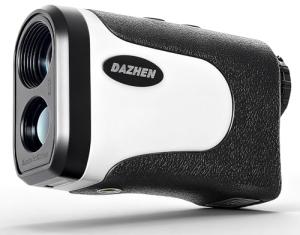 DAZHEN Golf Rangefinder with Slope, 1200 Yards Laser Range Finder Golfing with External Display, Flag Pole Locking Vibration, 6X Magnification, Golf Accessories for Men