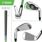 PGA TOUR G1 Series Kids Green Golf Club Set with 3 Clubs, Golf Bag & 5 Total Pieces | Golf Clubs and Sets for Heights 3'6" - 4'1" | Complete Youth Golf Clubs Ages 3-5 by Golfgen