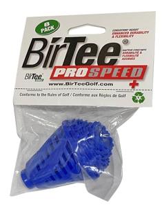 BirTee Golf Tees - PRO Speed Plus with Flexibility & Durability - 8 Pack. Indoor Golf Tees/Golf Simulator Tees/Winter Plastic Golf Tees (Blue)