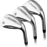 Men’s 3-Piece Golf Wedge Set: Powerbilt X-Grind 52/56/60 Degree Pitching-Wedge, Sand-Wedge & Lob-Wedge Bundle, Right Hand Golf Wedges