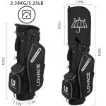 LOVACE 14-Way Golf Stand Bag, Lightweight Golf Bag with Stand for Men and Women (Black)