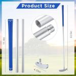 Wettarn 3 Sets Golf Putter Two Ways for Men Women Kids Club with 6 Practice Golf Balls for Left or Right Handed Golfers Indoor Outdoor(Red, Blue, Black)