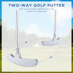 Wettarn 3 Sets Golf Putter Two Ways for Men Women Kids Club with 6 Practice Golf Balls for Left or Right Handed Golfers Indoor Outdoor(Red, Blue, Black)