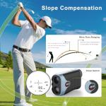 High Precision Range Finder Golf with Slope Switch for Golf Tournament,Quick,1200 Yards, Flag Pole Locking Vibration,Rechargeable Range Finders with Magnet Stripe,Easy to Use