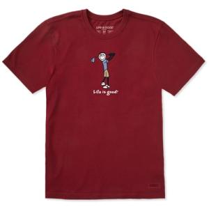 Life is Good Men's Crusher Tee Shirt, Short Sleeve Cotton Graphic T-Shirts, Golf Jake