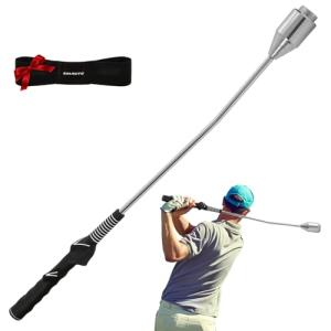 KALAUTO Weighted Golf Swing Trainer & Grip Trainer,Golf Swing Training Aid,Golf Grip Trainer for Indoor Practice,Warm-up,Stretching&Swing Path,Includ Correcting Arm Band (Right-Handed)