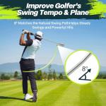 KALAUTO Weighted Golf Swing Trainer & Grip Trainer,Golf Swing Training Aid,Golf Grip Trainer for Indoor Practice,Warm-up,Stretching&Swing Path,Includ Correcting Arm Band (Right-Handed)