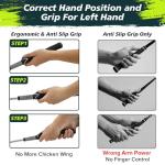 KALAUTO Weighted Golf Swing Trainer & Grip Trainer,Golf Swing Training Aid,Golf Grip Trainer for Indoor Practice,Warm-up,Stretching&Swing Path,Includ Correcting Arm Band (Right-Handed)