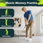 KALAUTO Weighted Golf Swing Trainer & Grip Trainer,Golf Swing Training Aid,Golf Grip Trainer for Indoor Practice,Warm-up,Stretching&Swing Path,Includ Correcting Arm Band (Right-Handed)