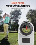 Bestsee Range Finder Golf -1500 Yards Laser Range Finder with Slope, High-Precision Flag Pole Locking Vibration, 7X Magnification, Rechargeable Range Finders with Magnet Stripe for Golfing
