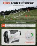Bestsee Range Finder Golf -1500 Yards Laser Range Finder with Slope, High-Precision Flag Pole Locking Vibration, 7X Magnification, Rechargeable Range Finders with Magnet Stripe for Golfing