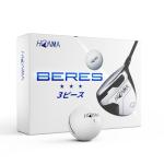 Honma BERES 3S Golf Balls, Long Distance with High Speed,3 Layer with Surlyn Cover‌,Soft Golf Balls for Men Women Beginner Amateur Golfer, Perfect for Off The Tee and Around The Green,1 Dozen