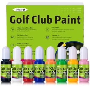 Golf Club Paint, Fill, Lettering, Customize & Renovate Your Clubs | Durable Color, Scratch-Resistant, No Need for Frequent Touch-Ups | Golf Club Paint Fill Kit 8 Pack of 10ml Bottles