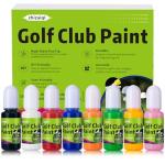 Golf Club Paint, Fill, Lettering, Customize & Renovate Your Clubs | Durable Color, Scratch-Resistant, No Need for Frequent Touch-Ups | Golf Club Paint Fill Kit 8 Pack of 10ml Bottles