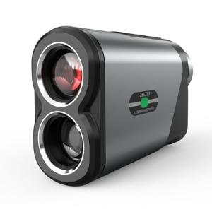 ZELTRI Rangefinder Golf with Slope Indicator Light-1312 Yards Laser Range Finder, 7X Magnification, 0.1s Flag Pin Locking Vibration, Rechargeable, Accessories for Golf