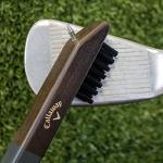 Izzo Callaway Heritage Golf Accessories Kit - Features a Premium Club Brush, valuables Pouch, tees and a Gold and Silver Metal Golf Ball Marker