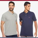 U.S. Polo Assn. 3 Pack Men's Classic Fit Short Sleeve Pique Polo T Shirt, Cotton Golf Shirt for Men, HGry/Wht/Clnv, M