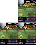 4 Yards More Golf Tees 1" - Purple - 3 Packs of 6 Tees - (11922)