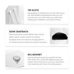 BONK Golf Snapbacks Golf Hats - Tee Holder with Tees & Bill Magnet with Ball Marker- 100% Custom Made - Clean