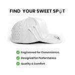 BONK Golf Snapbacks Golf Hats - Tee Holder with Tees & Bill Magnet with Ball Marker- 100% Custom Made - Clean