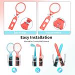 Switch 2 Sports Accessories, Wodbymat 25 in 1 Sports Bundle for Nintendo Switch 2 with 2 Tennis accessories 2 Grip Handle 2 Steering Wheels 2 Bowling ball grip 2 Sword accessory Shared 2 grip 2 Golf accessories 2 Binding tape 2 Wrist strap 2 Lanyard times 2 Lanyard grip 2 Rocker cap 1 Storage bag