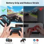 Switch 2 Sports Accessories, Wodbymat 25 in 1 Sports Bundle for Nintendo Switch 2 with 2 Tennis accessories 2 Grip Handle 2 Steering Wheels 2 Bowling ball grip 2 Sword accessory Shared 2 grip 2 Golf accessories 2 Binding tape 2 Wrist strap 2 Lanyard times 2 Lanyard grip 2 Rocker cap 1 Storage bag