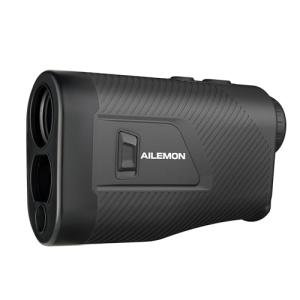 AILEMON 900 Yards Range Finder Golf Rangefinder with Slope Switch, 6X Magnification Laser Rangefinders, Slope Measurement, Magnetic Strip, Flag Pole Locking with Pulse Vibration (Black)