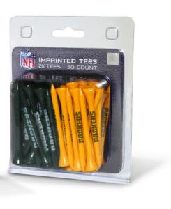 Team Golf NFL Green Bay Packers Pack Of 50 Golf Tees 2-3/4" Golf Tees, 50 Pack, Regulation Size, Multi Team Colors