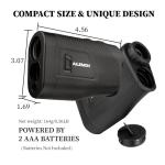 AILEMON 900 Yards Range Finder Golf Rangefinder with Slope Switch, 6X Magnification Laser Rangefinders, Slope Measurement, Magnetic Strip, Flag Pole Locking with Pulse Vibration (Black)