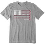 Life is Good Men's Crusher Tee, Short Sleeve Cotton Graphic T-Shirts, Golf Flag