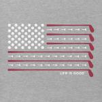 Life is Good Men's Crusher Tee, Short Sleeve Cotton Graphic T-Shirts, Golf Flag