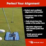 EyeLine Golf Classic Putting Mirror - 17.5" x 9.25" Alignment Training Aid Used by Top Tour Pros for Consistent Setup, Checks Eyes-Shoulders-Putter Face for Improved Accuracy, Indoor-Outdoor Practice