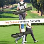Full Choice Lightweight Golf Stand Bag, Durable 4 Way Full-Length Dividers with Dual Straps & Stand Golf Carry Bag, Olive Green