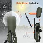 Full Choice Lightweight Golf Stand Bag, Durable 4 Way Full-Length Dividers with Dual Straps & Stand Golf Carry Bag, Olive Green