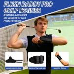 GGYIMIMI Flush Daddy Pro Golf Trainer – Golf Wrist Brace & Swing Alignment Support, Wrist Stabilizer & Grip Corrector for Beginners, Improve Wrist Position & Perfect Your Swing (2pcs)