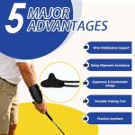 GGYIMIMI Flush Daddy Pro Golf Trainer – Golf Wrist Brace & Swing Alignment Support, Wrist Stabilizer & Grip Corrector for Beginners, Improve Wrist Position & Perfect Your Swing (2pcs)