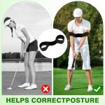 AKGGBOOOM Retractable Golf Swing Trainer with Arm Band,Click Stick Golf Trainer, Right-Handed Training Aid Chipping and Hitting,Portable Indoor/Outdoor Practice (Gifts for Golfers)