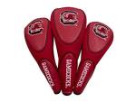 Team Golf NCAA South Carolina Gamecocks Contour Golf Club Headcovers (3 Count) Numbered 1, 3, & X, Fits Oversized Drivers, Utility, Rescue & Fairway Clubs, Velour lined for Extra Club Protection