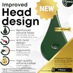 T-Time® Golf Tee Anchor Leash – US Patented Design – for Driving Range & Simulator Practice, New 2025 Improved Indoor/Outdoor Model, 1 Strap + 3 Silicone Strings (Pink, Green, Grey)