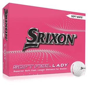 Srixon Soft Feel Lady Golf Balls, Soft Feel Lady 8, White