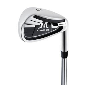 MAZEL Golf Individual Iron 1,2,3,4,5,6,7,8,9, Golf Iron with Steel Shafts for Right Handed Golfers (Stainless Steel,Black Silver, 3 Iron, Stiff, Right)