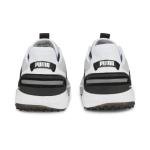 PUMA Men's Ignite Elevate Golf Shoe, White Black-Metallic Silver, 8