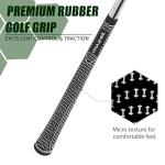 MAZEL Golf Individual Iron 1,2,3,4,5,6,7,8,9, Golf Iron with Steel Shafts for Right Handed Golfers (Stainless Steel,Black Silver, 3 Iron, Stiff, Right)