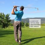 MAZEL Golf Individual Iron 1,2,3,4,5,6,7,8,9, Golf Iron with Steel Shafts for Right Handed Golfers (Stainless Steel,Black Silver, 3 Iron, Stiff, Right)