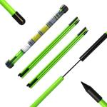 Josongslax Golf Alignment Sticks, 2 Pack Plastic 49" Collapsible Alignment Stick Golf Practice Rods Aid for Aiming, Putting, Swing Trainer, Posture Corrector with Tube Case, Golf Training Equipment