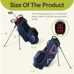 GoHimal 14 Way Golf Stand Bag, Golf Bags for Men with Stand, Top Dividers Ergonomic with 10 Pockets