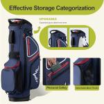 GoHimal 14 Way Golf Stand Bag, Golf Bags for Men with Stand, Top Dividers Ergonomic with 10 Pockets